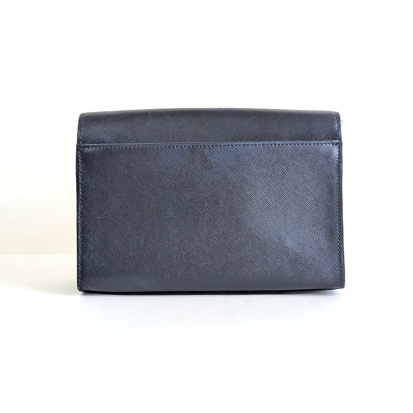 Kate Spade Carson Handbag Short Chain Strap Black Saffiano Leather Gold Tone - Picture 4 of 15